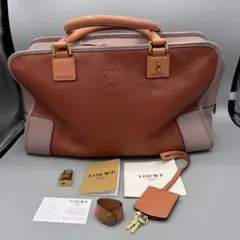 LOEWE ロエベ アマソナ36 トリコロール ベージュ系 本革 正規品 - メルカリ
