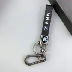 BMW車対応 汎用キーホルダー 本革 高級 キーチェーン 黒色 ドライバー付き