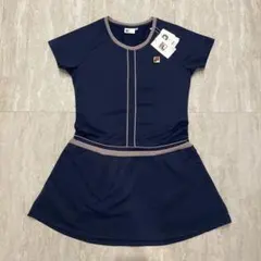 FILA テニスウェア S ネイビー UVガード