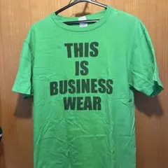 グリーン Tシャツ THIS IS BUSINESS WEAR