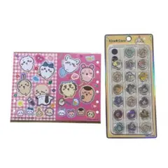 【新品・ノベルティセット売り】ちいかわ KIRACOROおはじきシール（うさぎ）