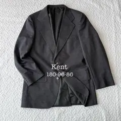 ケント テーラードジャケット ウール混 L~XL チャコールグレー 秋冬