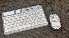 クリアワイヤレスキーボード・クリアワイヤレスマウス　セット
