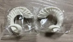 ディーラー様製 羊のツノ (大) 未塗装 白