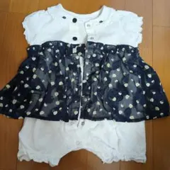 bebe フラワープリントロンパース 95cm未満