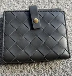 BOTTEGA VENETA 二つ折り財布　イントレチャート　ナッパ　グレー