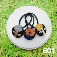607 ミナペルホネン✨ハンドメイドヘアゴム✨タンバリン ちょうちょ