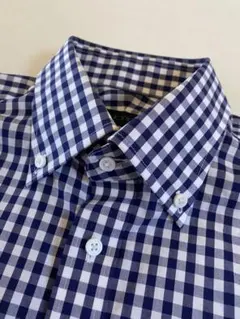 HILTON ヒルトン 通年ギンガムチェック ボタンダウン M-82 長袖シャツ