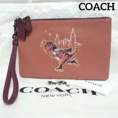 COACH コーチ 極美品 レキシー 恐竜 リストレット ポーチ バッグ