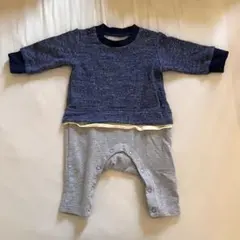 ブランシェス　長袖ロンパース　セパレート風　70㎝