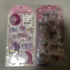 ウォーターシール　マイメロディ　ドロップジェリーシール　マイメロディクロミ