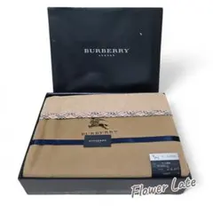 【新品】バーバリーロンドン　BURBERRY ウール100%　毛布 　 ベージュ