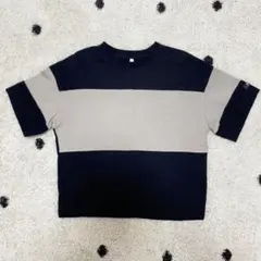 ブラック/ベージュ/ボーダー/Tシャツ/トップス/子 男の子/110cm/春夏