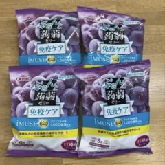 ORIHIRO ぷるんと蒟蒻ゼリー 免疫ケア 巨峰味 4袋セットのサムネイル
