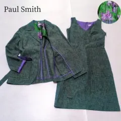 希少✨️Paul Smith ジャケット ワンピース 花柄裏地 ヴィンテージ42