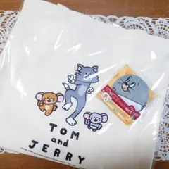 Happyくじ　トムとジェリー　トートバッグ　缶バッジ