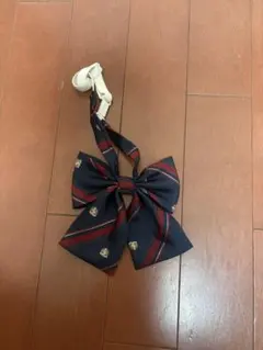 ネイビー ストライプ リボン　制服