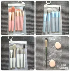 【新品】メイクブラシセット 化粧ブラシ 化粧道具 メイクアップ 指パフ 人気