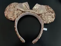 ミニーマウス耳型カチューシャ ゴールド