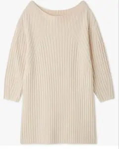 SNIDELリブニットミニワンピ