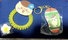 ちいかわ シーサーのおみやげやさん　コイル ヘアゴム ビーチサンダルキーホルダー