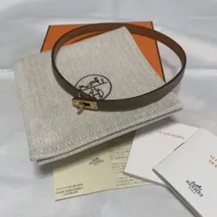 新品未使用HERMES エルメスチョーカー ミニケリー エトゥープシルバー 