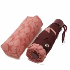コーチ COACH 折りたたみ傘 赤 ピンク レッドのサムネイル
