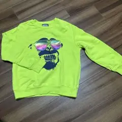 DIESEL 蛍光イエロー トレーナー　10Y