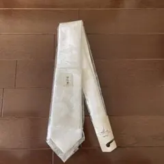 未使用品❗️JUPITER フォーマルネクタイ ホワイト　No5
