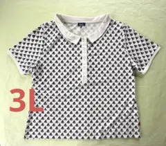 PART2 JUNKO SHIMADA ヨット柄 ポロシャツ 3Lのサムネイル