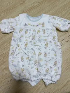 動物柄コットンロンパース