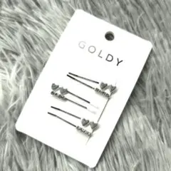新品未使用 GOLDY ヘアピン マイクロ ハート ライン セットのサムネイル