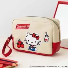 インレッド　付録　ハローキティ　コールマン　ポーチ
