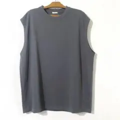 GU ドライポンチオーバーサイズスリーブレスT 07 GRAY XL