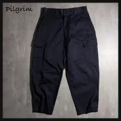 【Pilgrim ピルグリム】カーゴパンツ ワークパンツ 紺 S 美品