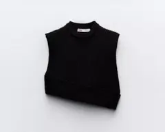ZARA ザラ ニット トップス S ブラック