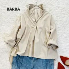 バルバ スキッパー オーバーサイズ シャツ 綿100 バックギャザー イタリアのサムネイル