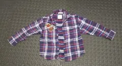 Rush Hour チェック柄長袖シャツ 130cm