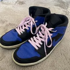 Nike Air Jordan 1 mid ブラック/ブルー
