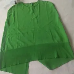 グリーン ノースリーブ チュニック Mサイズ