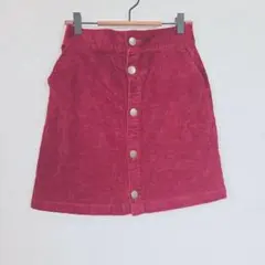 earth music&ecology コーデュロイ 台形スカート M ボルドー