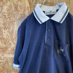 AE8642 VALENTINO GABBANA ポロシャツ ネイビー メンズ