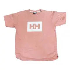 HELLY HANSEN ロゴプリント 半袖Tシャツ ピンク★ハーフスウェットのサムネイル