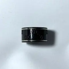 GUCCI ブラックコランダム アイコン ワイドリング サイズ21 - メルカリ