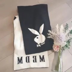 新品　MR.ENJOY DA MONEY　プレイボーイ ニットマフラー