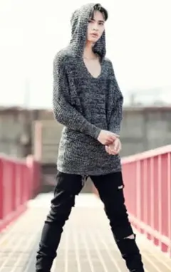 SEANA(シーナ) フード＆クルーネックドルマンニット