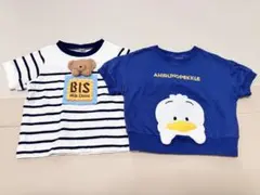 アプレレクール タイニーベアー＆あひるのペックル 半袖Tシャツ セット 80cmのサムネイル