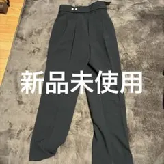 新品　黒 ワイドパンツ Mサイズ ゴム入り
