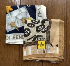 A 未使用 FENDI ハンカチ 2枚セット - メルカリ