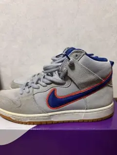 Nike ハイカットスニーカー グレー/ネイビー/レッド